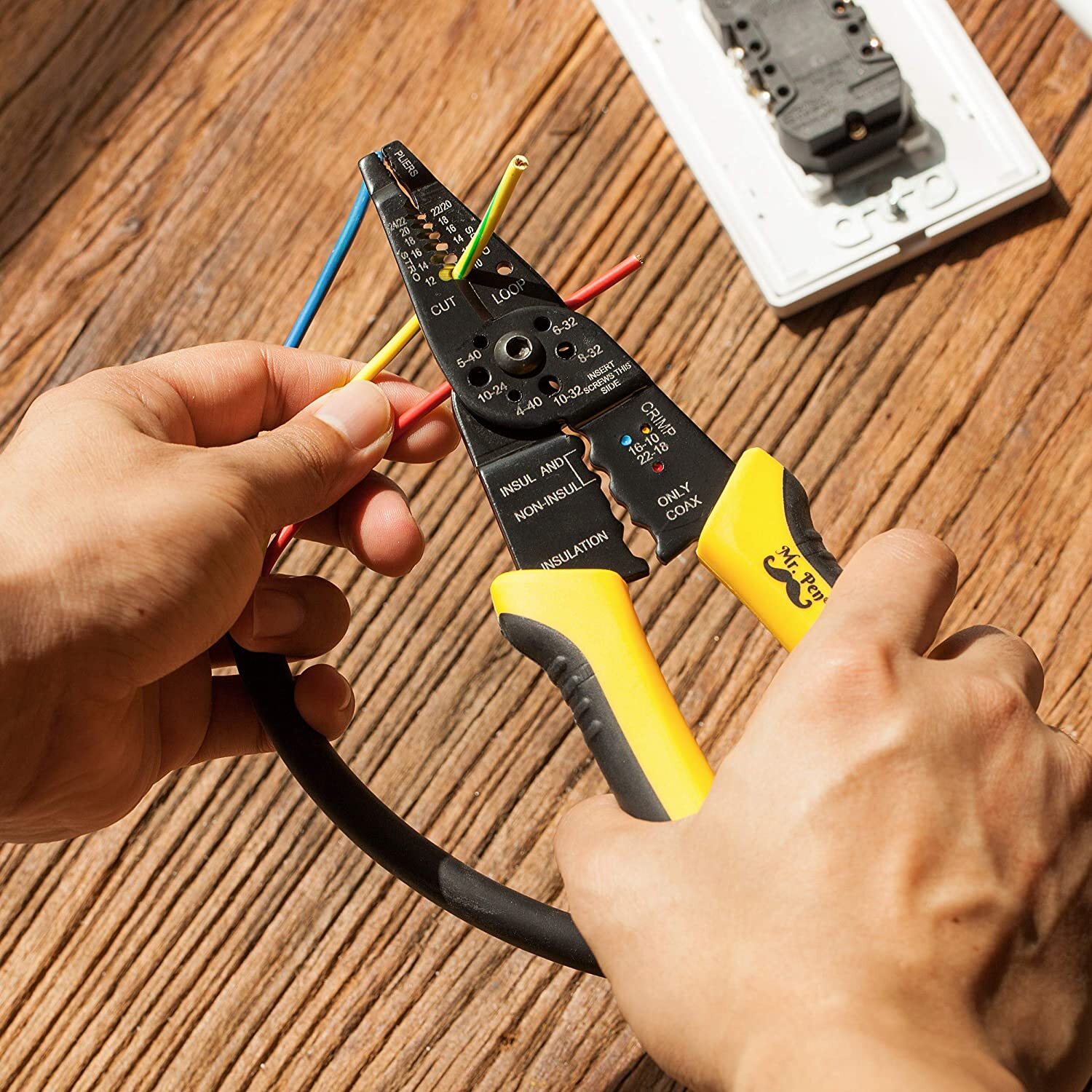 Tacklife Wire Stripper, SelfAdjusting 8 In Cable Cutter Crimper eBay