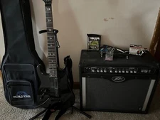  left handed ltd kh-202 and Peavey Bandit 112 Transtube amp