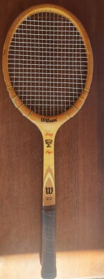 Wilson Billie Jean King Cup Wood Tennis Racquet Speed Flex Fibre Face USA 