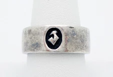 JAI Jewels Handcrafted Sterling Silver 12.4 Grams Jai's Pride Band Ring Size 9