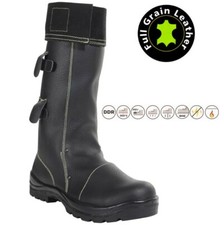 Mens Leather Flame Retardant Rigger Foundry Welder Safety Steel Toe Cap Boots Sz