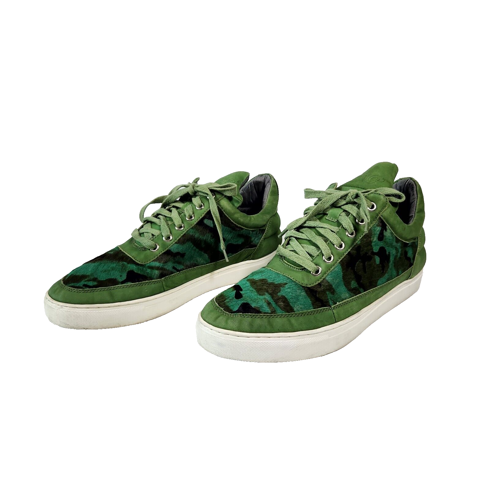 Riempimento Pezzi EEN Sneakers Basse Mimetiche Pony Nubuck Scarpe Uomo EU 42 US 9 Rare