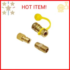 DOZYANT 3/8 Inch Natural Gas Quick Connect Fittings，LP Gas Propane Hose Quick Di