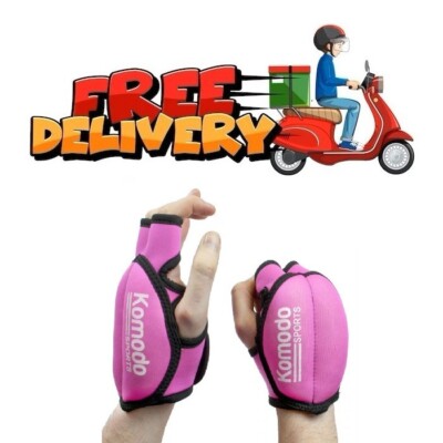 Pink Weighted Gloves Wrist Hand Fitness Training Gym Shadow Boxing Weights  MMA UK