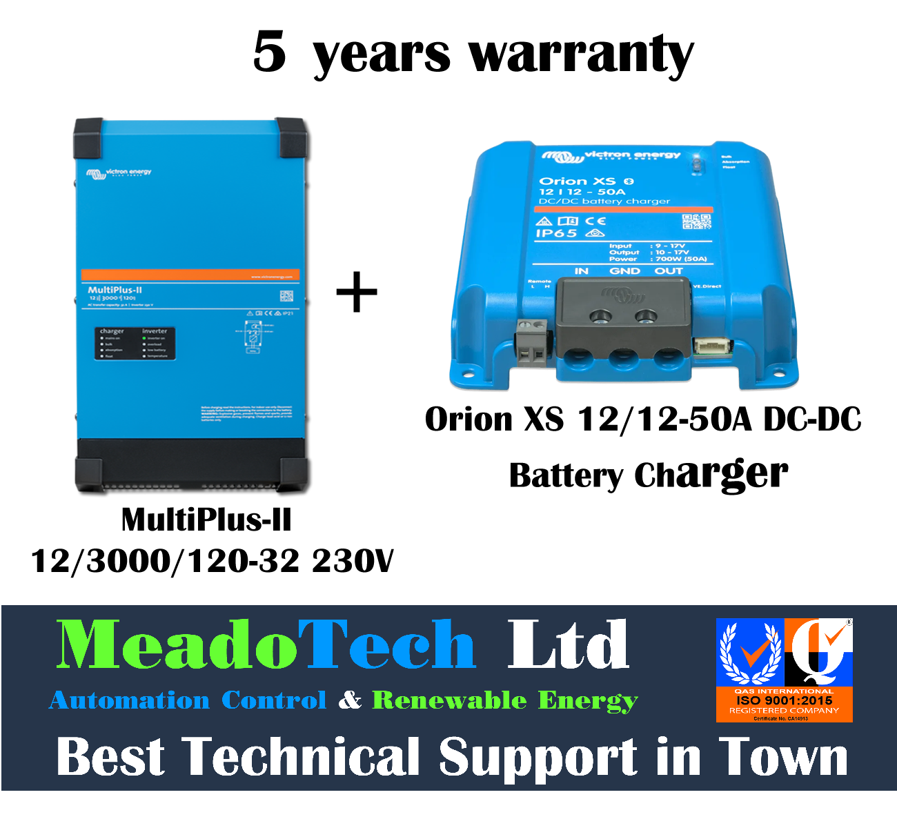 Victron MultiPlus-II 3kVA 12V inverter with 120A charger (12/3000/120-32 230V) - Image 6