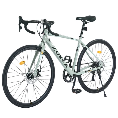 700c Road Bike 7 Speed, Aluminum Frame Bike, City Commuter Bicycle,Green - Picture 3 of 10