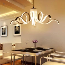 LED White Ceiling Lamp Acrylic Chandelier Pendant Light Luminaire Lighting Yc