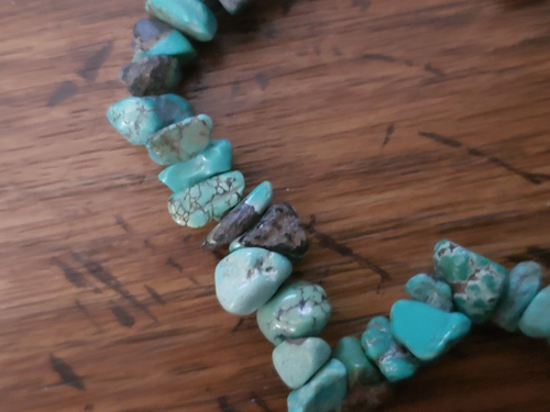 Genuine NATURAL * TURQUIOSE * STONE BRACELET, 7.5 INCHES Long, Handmade in USA - Picture 7 of 7