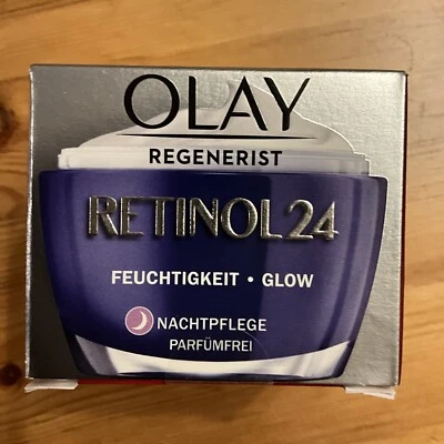 OLAY Retinol24 Feuchtigkeit Glow Nachtcreme 50 ml Parfüm frei Night Orginal OVP