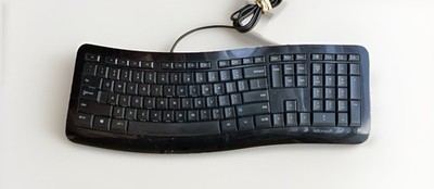 Microsoft Comfort Curve Keyboard 3000 USB Multimedia Contour 1482 Ku-1079 TESTED