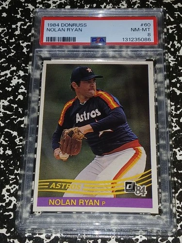 🔥Nolan Ryan PSA 8 MINT🔥1984 Donruss HOF Legend Vintage MLB9? Nice Invest Sharp