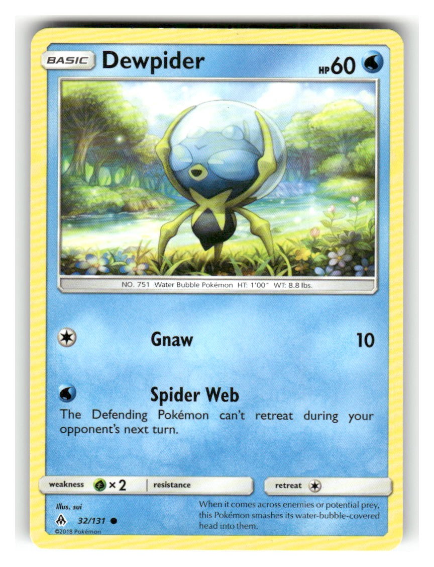 Dewpider 32/131 Common Forbidden Light Pokemon Lightly Played