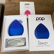 Pop Sonic Leaflet Facial Cleansing Device Blue NEW!