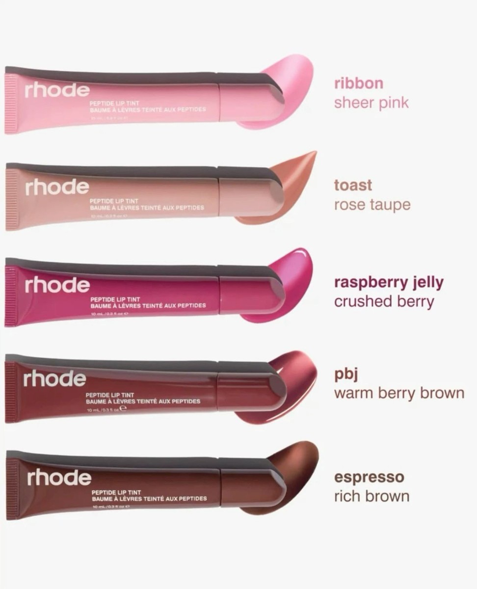 Rhode Peptide Lip Tint in All Shades- Sheer Color and Hydrating