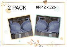 Image of 2 PACK Boux Avenue Ladies Lilac Chloe Plunge Padded Bust Enhancing Bra