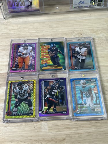 Topps Chrome Football 6 Card Numbered Lot