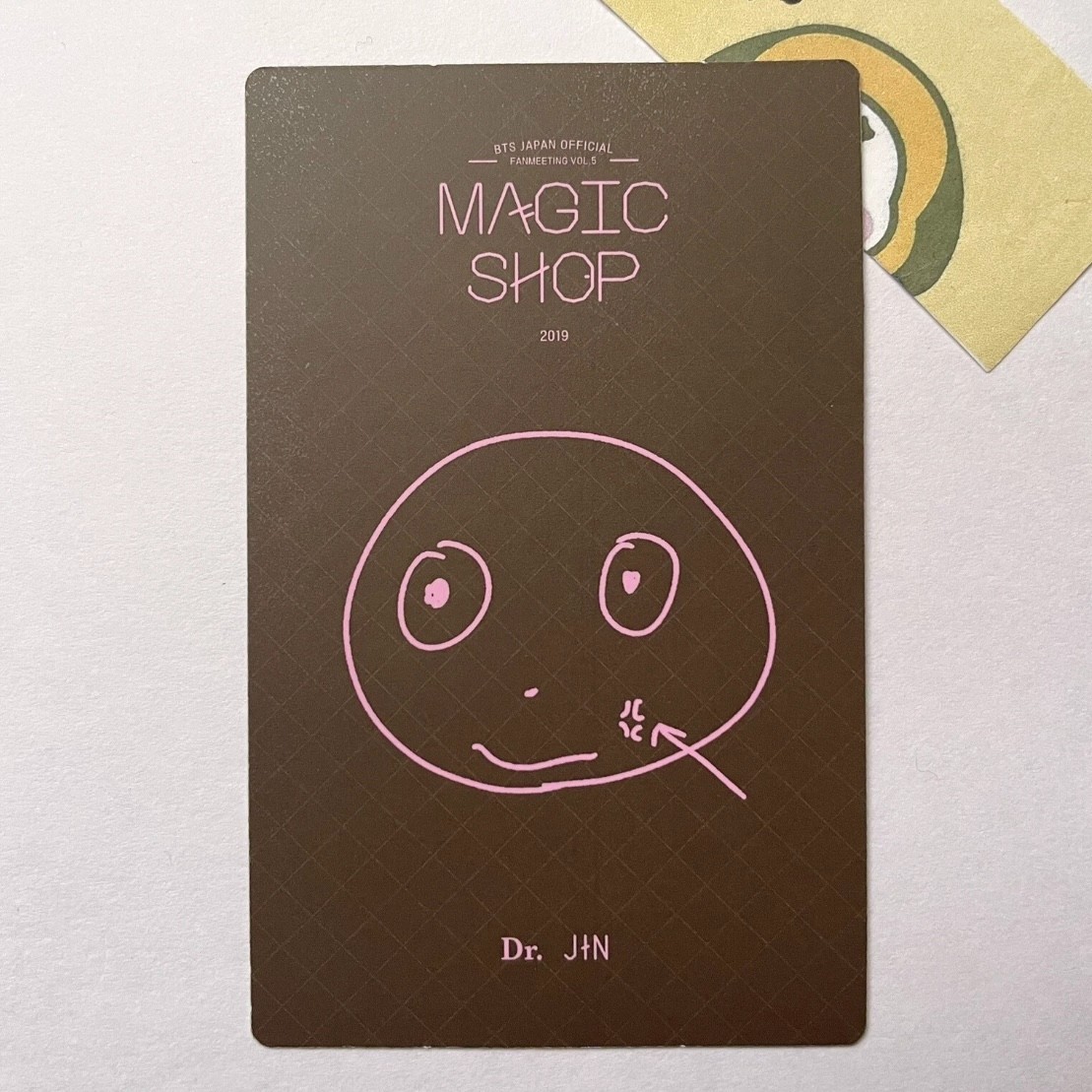 BTS JIN Official Photocard MAGIC SHOP JAPAN Fanmeeting Vol 5 DVD