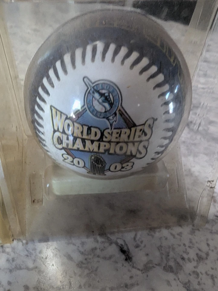  Florida Marlins Commemorative World Series Champion Baseballs 1997 And 2003 - Image 4 of 4