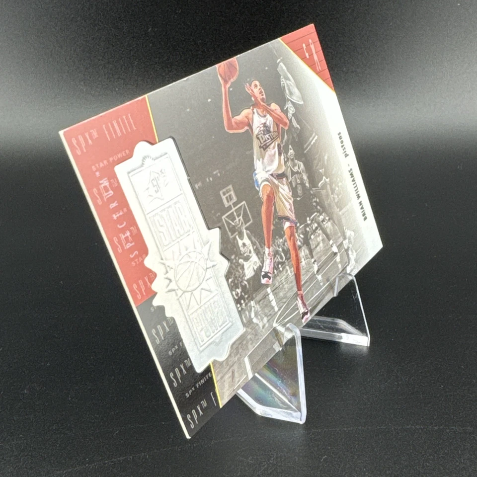 1998-99 SPx Finite Star Power Spectrum 40/250 Brian Williams #122 - Image 3 of 4