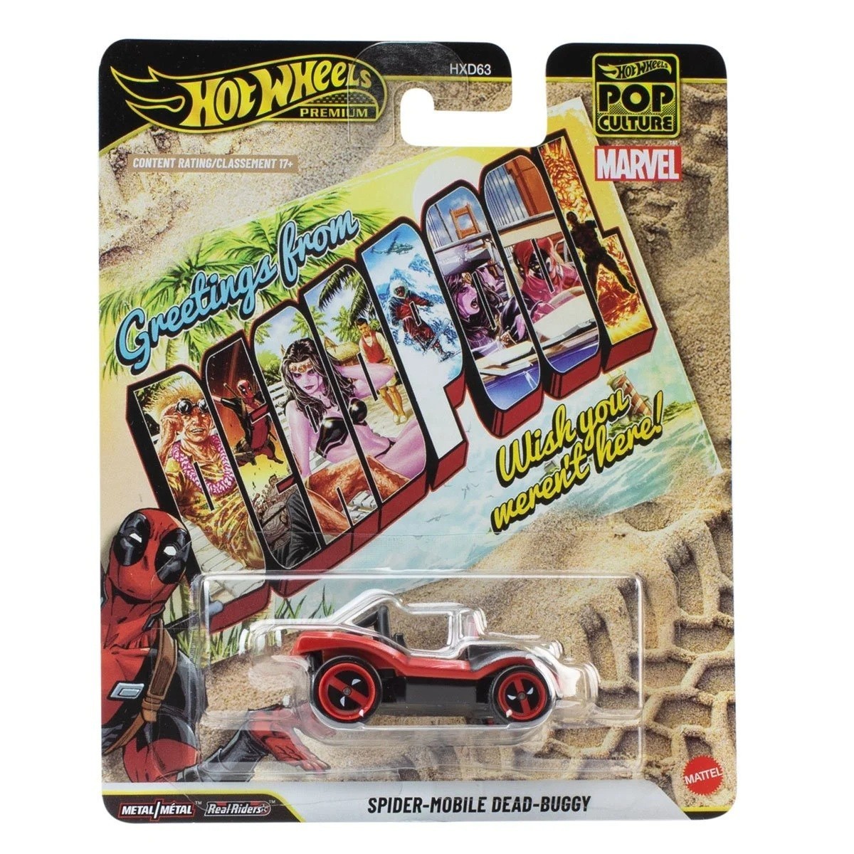 Hot Wheels Premium - Pop Culture Deadpool Spider-Mobile Dead-Buggy