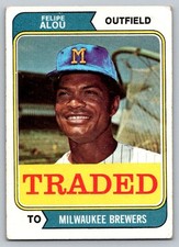 1974 Topps Traded #485T Felipe Alou Brewers (fair condition)