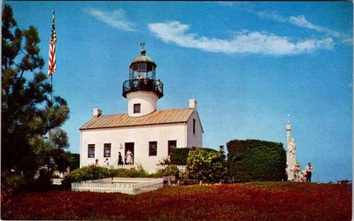 Postcard LIGHTHOUSE SCENE San Diego California CA f/01 AO2109