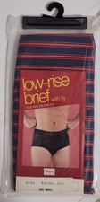 Vintage Sears Roebuck Fashion Underwear For Men Low Rise Brief with Fly Sz Small