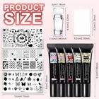 Nail Stamping Kit, Nail Stamper, Nail Design Kit con 5 Stamping Polish, 3 Nail S