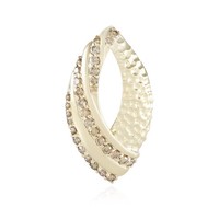 Champagner-Diamant-Gelbgold-AnhäNger, 0,85Ct