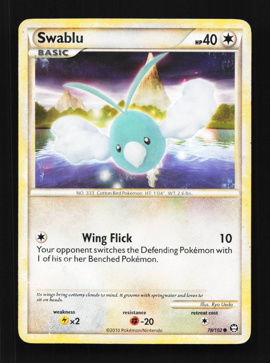 Swablu 78/102 HP Triumphant English Pokemon Card TCG