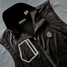 Steinberg Full Zip Black Golf Vest Circlestone Country Club Adel Ga. Mens Size S