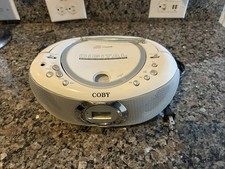 Coby MP-CD475 Boombox with AM/FM CD Player with USB PORT White