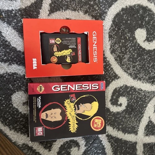 Beavis And Butthead Sega Genesis With Manual And Cardboard Case Good Condition