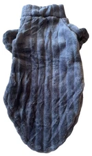 Sunfura Deep Gray Fleece Sphynx Top Sweater Size L Excellent Pre-Owned Condition