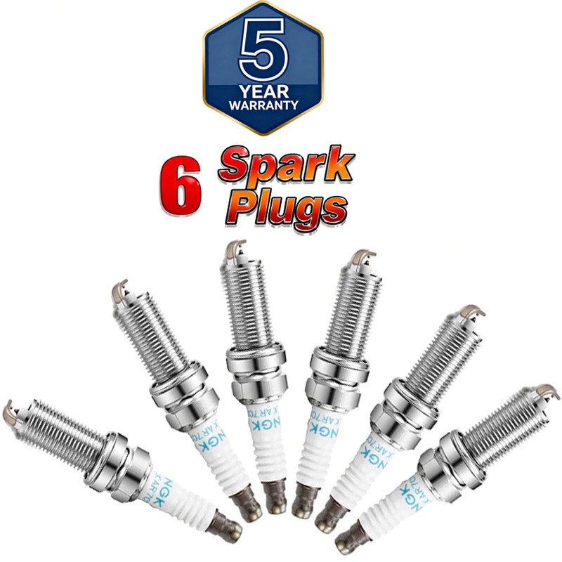 6PCS NGK DILKAR7C9H 91215 for NISSAN JUKE 2011-2017 1.6T L4 Spark Plug Iridium