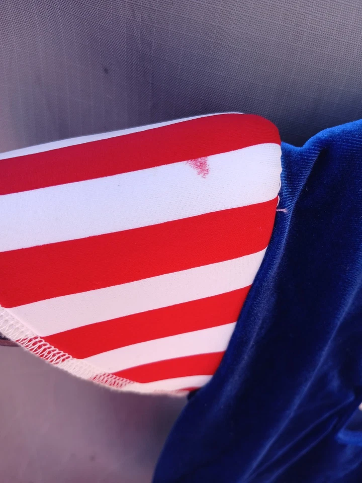 Rojo Blanco Azul Soldado Marinero Marcha Disfraz Baile Jazz con Pantalones Arte Piedra LC Foto 3 de 4