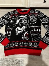 Star Wars Darth Vader Men's Ugly Christmas Sweater Size XL Holiday Party