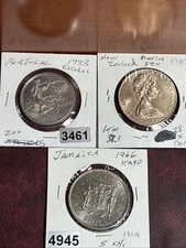 3 Diff Nice World Coins: Portugal, New Zealand, & Jamaica As Shown. FC1501