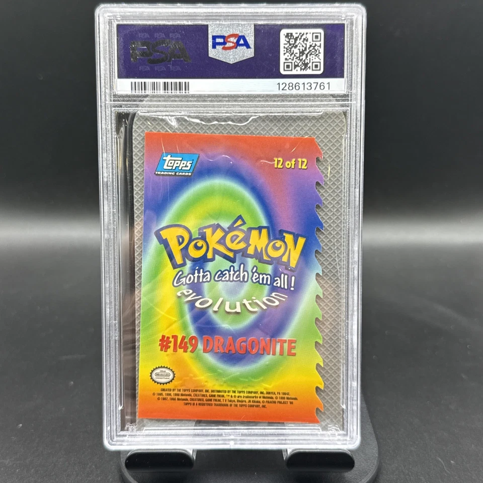 1999 Topps Dragonite Die-Cut - PSA 9 Mint - Image 2 of 2