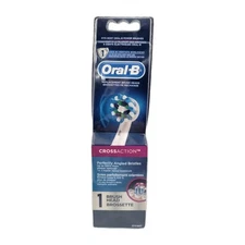 Oral B CrossAction  1 Replacement Brush Head. Brand New And Factory Sealed! 