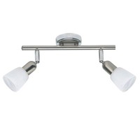 Brilliant Sofia Decken Spotrohr Spot Strahler Leuchte 2-Flg E14 Metall Dimmbar
