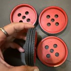 Capsela 400 500 700 1000 Replacement Parts #25 4 Large Wheels & #28 4 Tires — photo 3