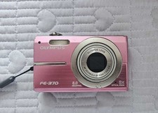 Olympus FE-370 Pink Compact Digital Camera with Tested Working English