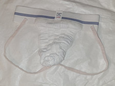 Vintage BAUER  BLACK Jockstrap Supporter Men's Large Athletic Wrestle