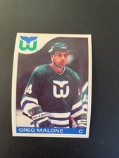 1985-86 O-Pee-Chee OPC #118 Greg Malone - Hartford Whalers MINT