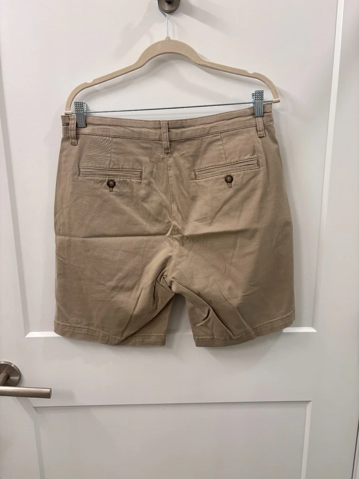 Мужские эластичные шорты хаки Nautica The Deck классический крой размер 30 - Изображение 3 из 4