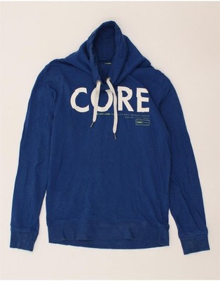 JACK & JONES Herren Grafik Sweatshirt Pullover Small Blau Baumwolle CH72