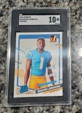 2023 Panini Donruss - Rated Rookie Portrait Quentin Johnston #8 (RC)