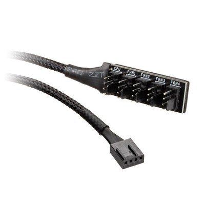 3x Akasa FLEXA FP5H PWM Splitter Hub - schwarz