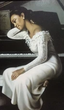 PARK "RHAPSODY OF DREAMS" LITHOGRAPH ART PRINT ON CANVAS